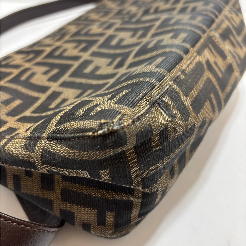 Fendi Vintage Brown Monogram Shoulder Bag - Picture 7 of 14